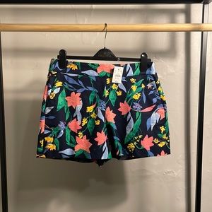 J crew floral print shorts , size 10 NWT